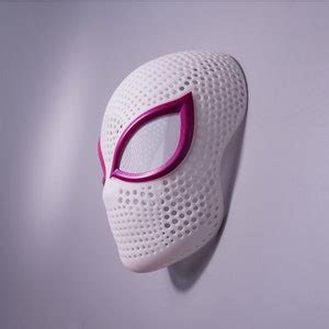 Super Hero Spider Gwen Cosplay Mask A New Spider Man Face Etsy