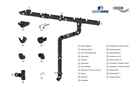 Regenrinne Dachrinne Fallrohr Kunststoff Zubeh R Dachrinnenverbinder