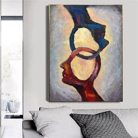 Human Abstract Painting Large Abstract Acrylic Painting On Canvas Extra