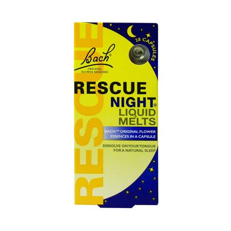 Bach Rescue Night Liquid Melts Capsules