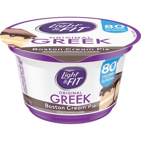 Light Fit Nonfat Gluten Free Boston Cream Pie Greek Yogurt 5 3 Oz