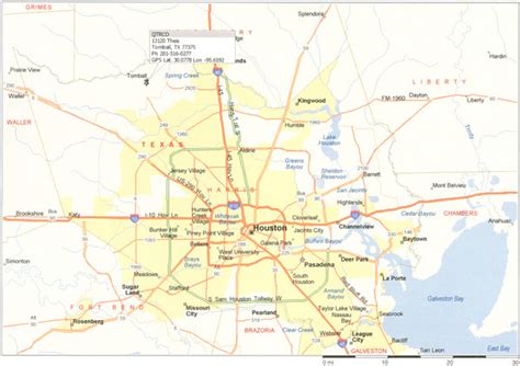 Map Of Houston Metro Area Printable Map
