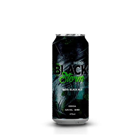 Cerveja Big Jack Black Storm Black IPA 473 Ml BarDoCelso