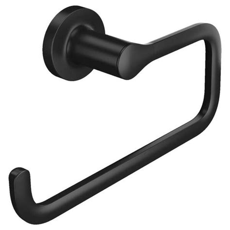 American Standard Studio S Towel Ring In Matte Black 7105190 243 The