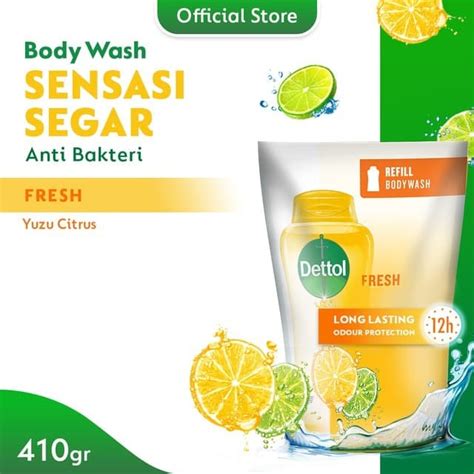 Dettol Fresh Yuzu Citrus Body Wash 410 G Refill Lazada Indonesia