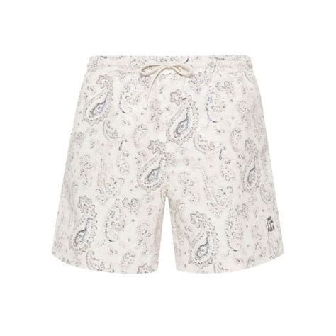 Brunello Cucinelli Paisley Print Swim Shorts Enigma Boutique