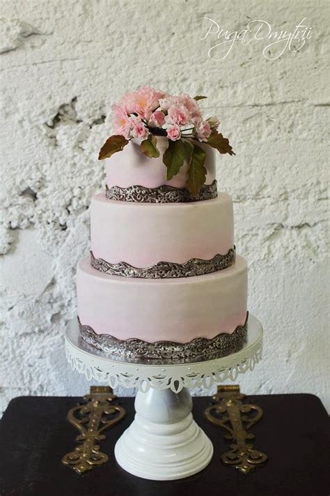 Wedding Cake Sakura Decorated Cake By Dmytrii Puga Cakesdecor