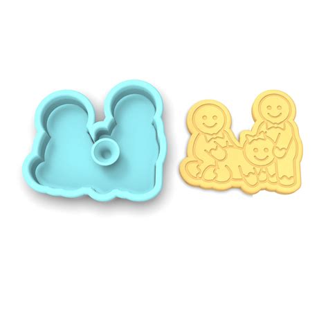 Gingerbread Sex Threesome Cookie Cutter Stamp Stencil 5 8603781200x1200v1648336140