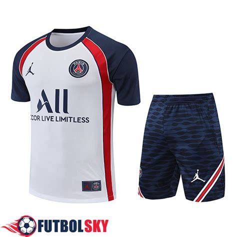 Comprar Camiseta Entrenamiento Cortos Psg Blanco Rojo Replicas