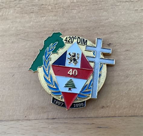 INSIGNE METAL 420 Dim Liban Opex 40 Mandat Div Inf Moto Hamze