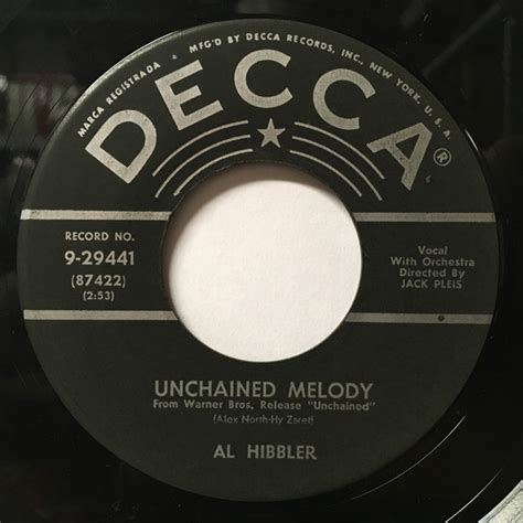 Al Hibbler - Unchained Melody / Daybreak (1955, Gloversville, Vinyl ...