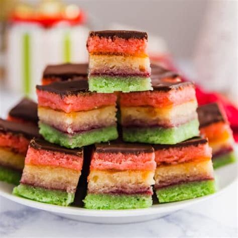 Italian Rainbow Cookies And Authentic And Delicious Italian Cookie