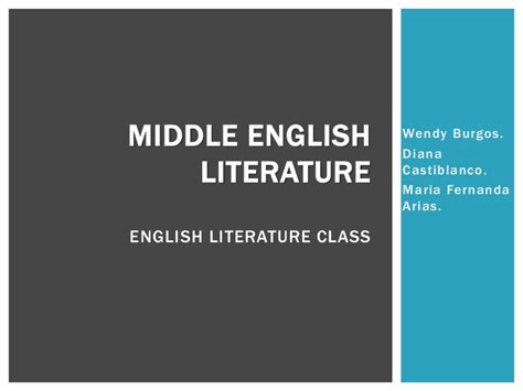 Middle English Literature