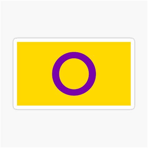 Intersex Pride Flag Sticker For Sale By Calchamomile Redbubble