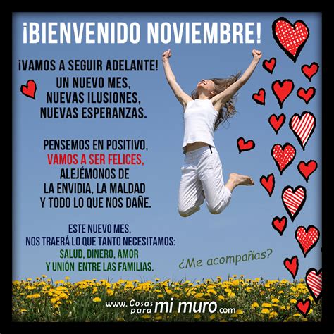 Ser Nuestro Mes Bienvenido Noviembre Cosas Para Mi Muro