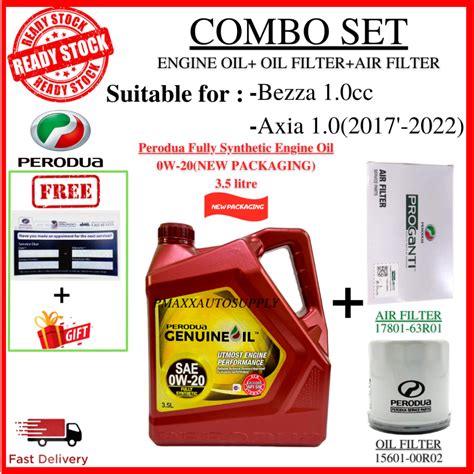 ORIGINAL PERODUA FULLY SYNTHETIC ENGINE OIL SAE 0w20 3 5L PERODUA