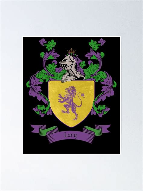 "Lacy Coat of Arms | Lacy Family Crest" Poster by chuppys | Redbubble