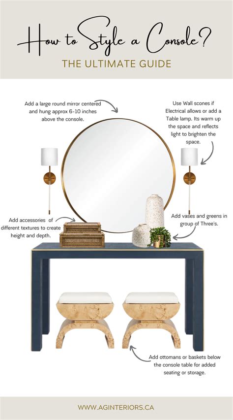 How To Style A Console Table Ag Interiors Interior Design Virtual