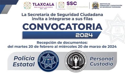 Lanza Ssc Convocatoria Para Policía Estatal Y Custodio