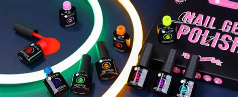 Ur Sugar Neon Gel Nail Polish Set Colors Halloween Hot Pink Orange Yellow Green Blue Red