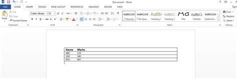 How To Insert Table And Use Table Options In Ms Word Words Ms Word Images