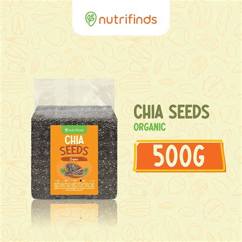 Nutrifinds Organic Black Chia Seeds Bulk Lazada Ph