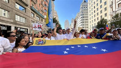 Video Miles De Venezolanos Protestaron El Domingo En Madrid Por