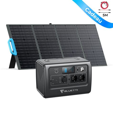 BLUETTI Générateur Électrique EB70 1000W 716Wh avec Panneau Solaire