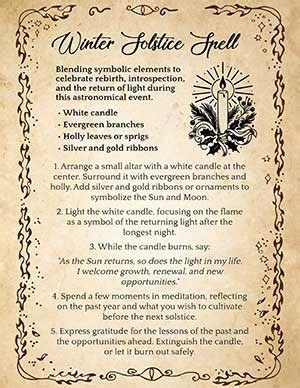 Light Of Renewal A Winter Solstice Spell Of Rebirth Recipe Magic