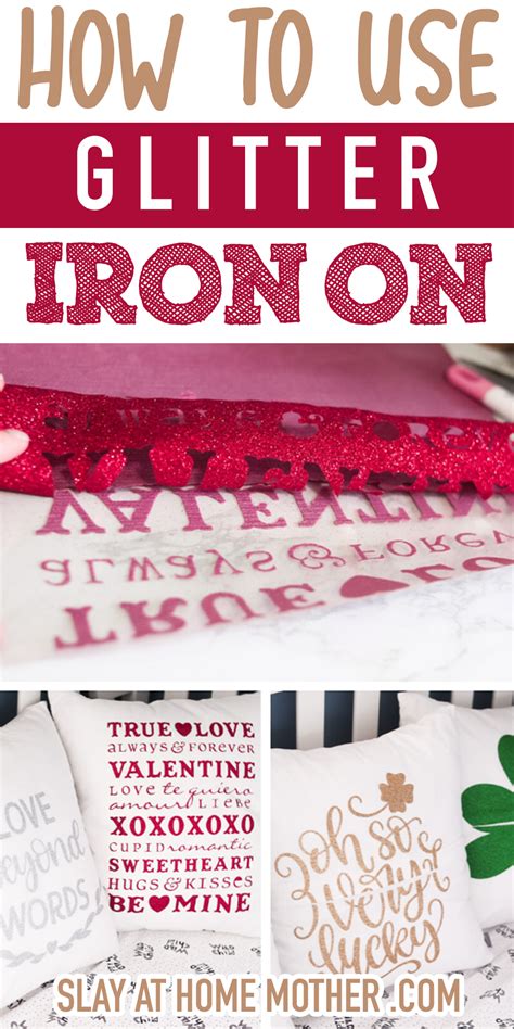 How To Work With Cricut Glitter Iron On Free Pillow Covers Project