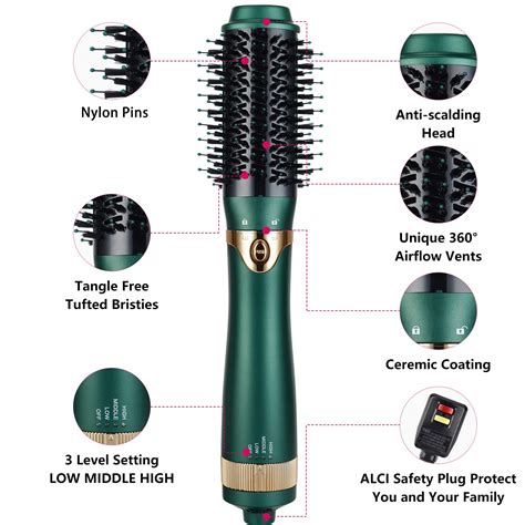 Hot Air Brush Hair Dryer Brush In Interchangerable Hair Dryer Volumizer Ceramic