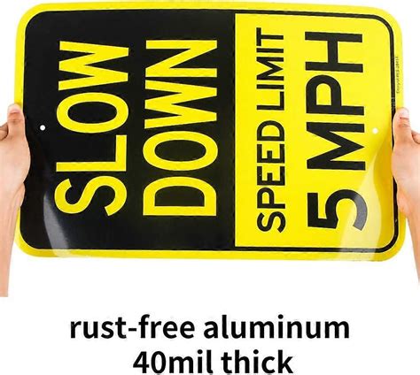 speed limit  mph sign  inches rust   aluminum fade