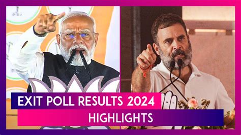 Exit Poll Results Most Exit Polls Predict Hat Trick Of Win For Nda