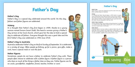 Fathers Day Fact File Primary Resource Teacher Made