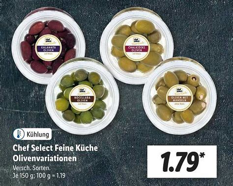 Chef Select Feine Küche Olivenvariationen Angebot bei Lidl