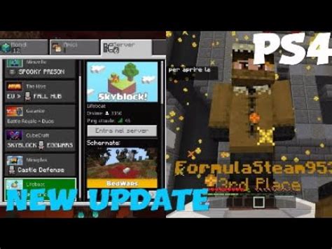 Come Entrare Nei Server Di Minecraft Da PS4 YouTube