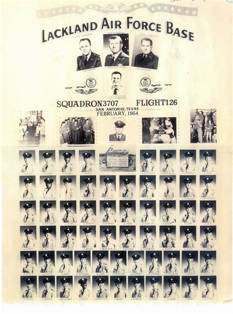 1950 59 Lackland Afb Tx 1954 Lackland Afb Squadron 3707 Flight 126 The Military Yearbook