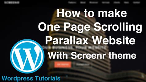 Wordpress Theme Tutorial Install And Customize Screenr Wordpress
