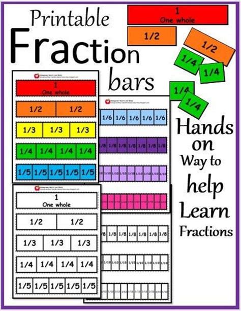 Fraction Bars Printable