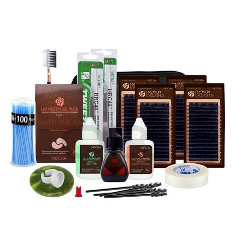 Neicha Starter Kit For Eyelash Extensions With Glue and Lashes Included