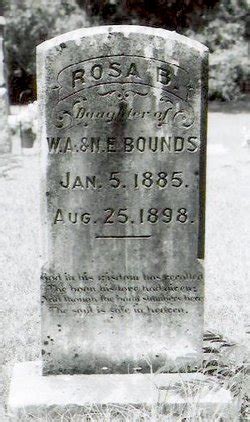 Rosa B Bounds M Morial Find A Grave