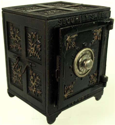 Antique Cast Iron Safe Bank