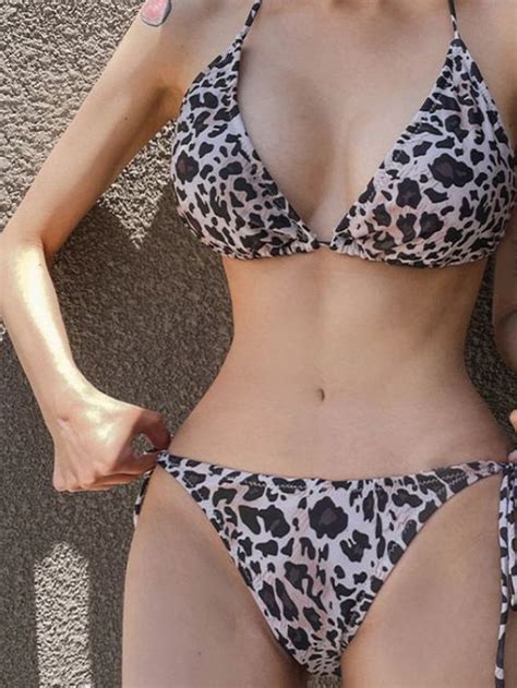 Swimsuit Women S Summer Leopard Split Bikini Sexy Beach Swimsuit SHEIN EUR