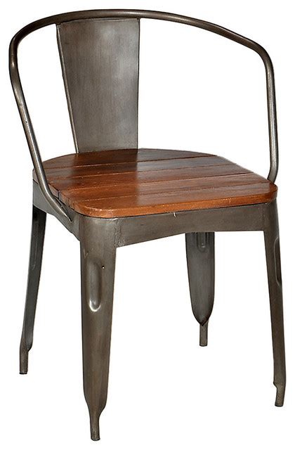 Iron Dining Chair Stainless Steel Industrial Dining Chairs By