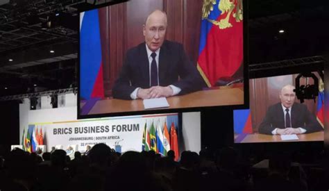 Wanted For War Crimes Putin Avoids BRICS Summit In South Africa Sends