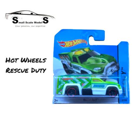 Hot Wheels Model Treasure Hunt Rescue Duty Small Scale Models