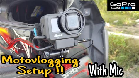 Making The Best Moto Vlogging Setup With Mic Gopro Hero Ujjuvlogs