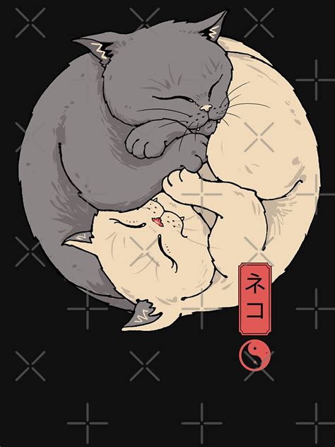 Yin Yang Cats T Shirt For Sale By Vincenttrinidad Redbubble Cat T