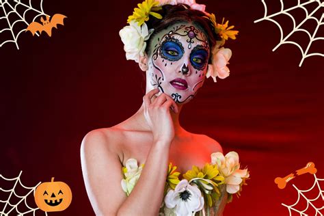 Arriba Imagen Maquillaje De Catrina Simple Viaterra Mx