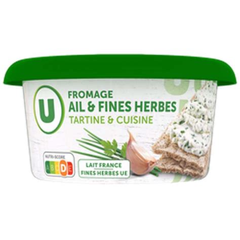 Fromage pasteurisé à tartiner ail et fines herbes U 150 g La Belle